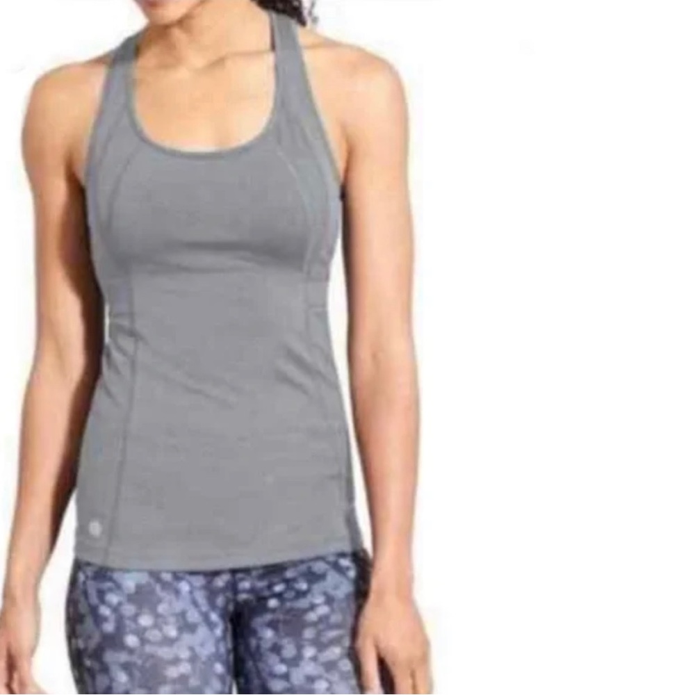 Athleta Stunner T-Back AthleticTank in Gray - Medium